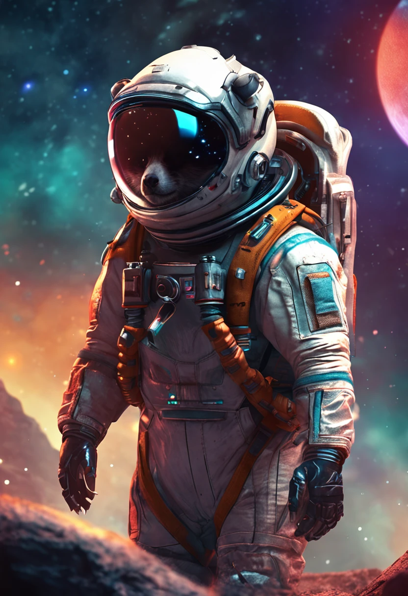 Racoon, Sci-Fi, RPG, Space Suit