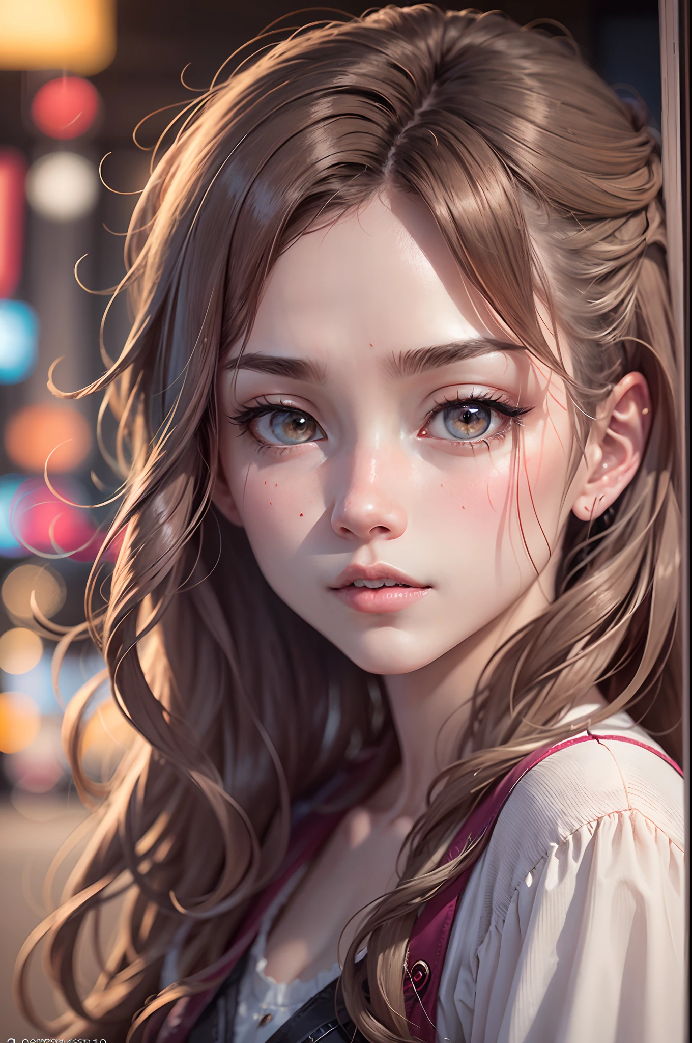 [15:35, 19/08/2023] Annie:  movie,  cinema movie, character design, Perfect face,,  Messy hair, a girl, 20 s,  aramaki style scenery, backlight aura, 8k, beautiful, trending in arts season, highly detailed, pretty, anime style, manga style, young, White skin, inoue takehiko, perfect eyes, pretty finger, long pretty legs, pretty body, pretty nose, character design, perfect eyes, perfect face, expressive eyes, looking at viewer, expressive style,  center image, (focus on face), official artwork, wallpaper 8k CG unit extremely detailed wall, perfect lighting, colorful, Bright_F ront_face_Lighting, (masterpiece: 1.0), (best quality: 1.0) ), ultra high resolution, 4K, ultra detailed, photography, 8K, HDR, high resolution, nonsense: 1.2, Kodak portra 400, film grain [15:35, 19/08/2023] Annie: fear, chaos, tragedy --auto --s2