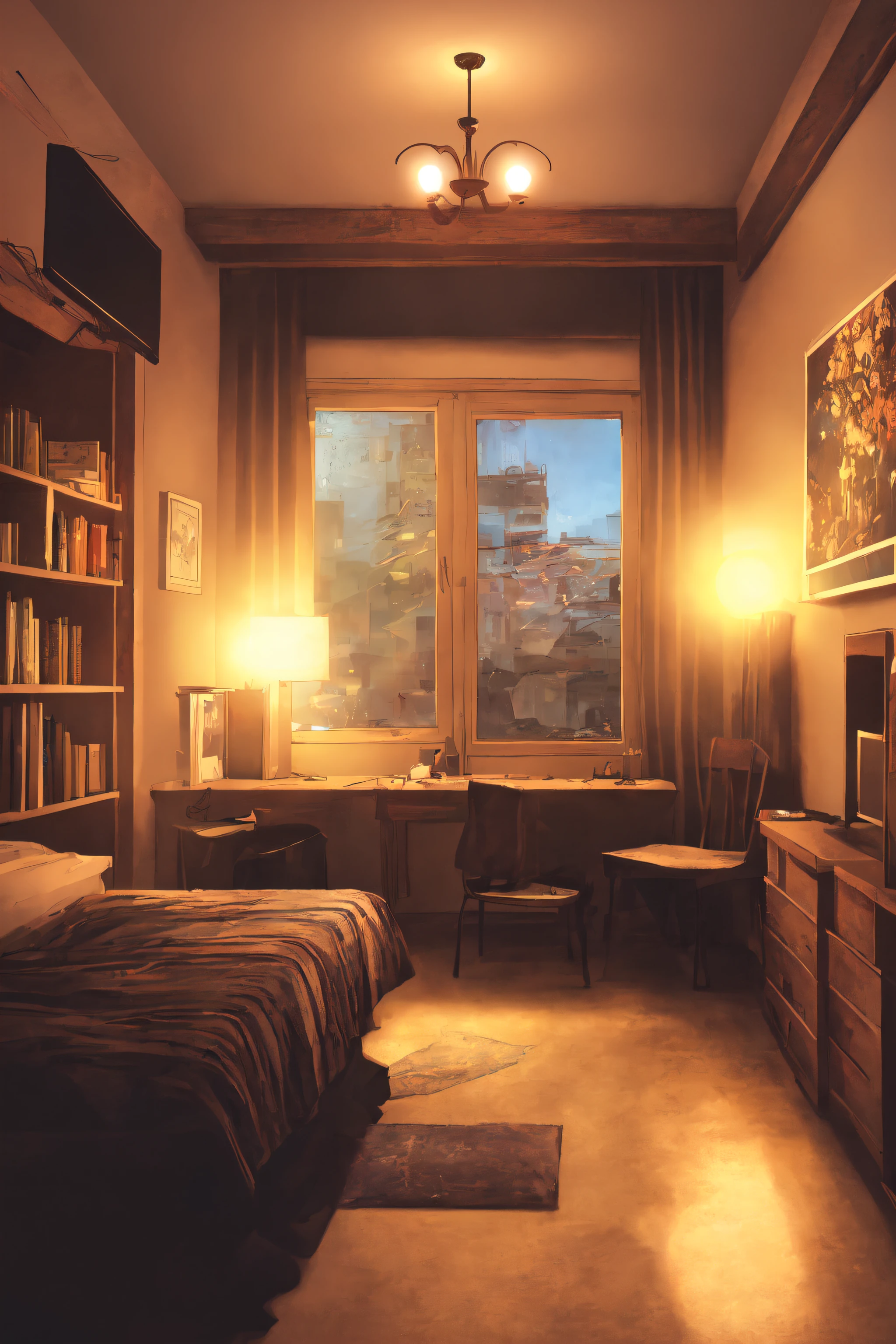 (masterpiece), (best illustration), anime background, gamer bedroom, ring lighting , rim lighting, cinematic, paper falling, (extremely detailed CG unity 8k wallpaper),(masterpiece), (best quality), (ultra-detailed), (best illustration),(best shadow),perfect lighting , perfect anatomy , vivid colors, BgAniDusk