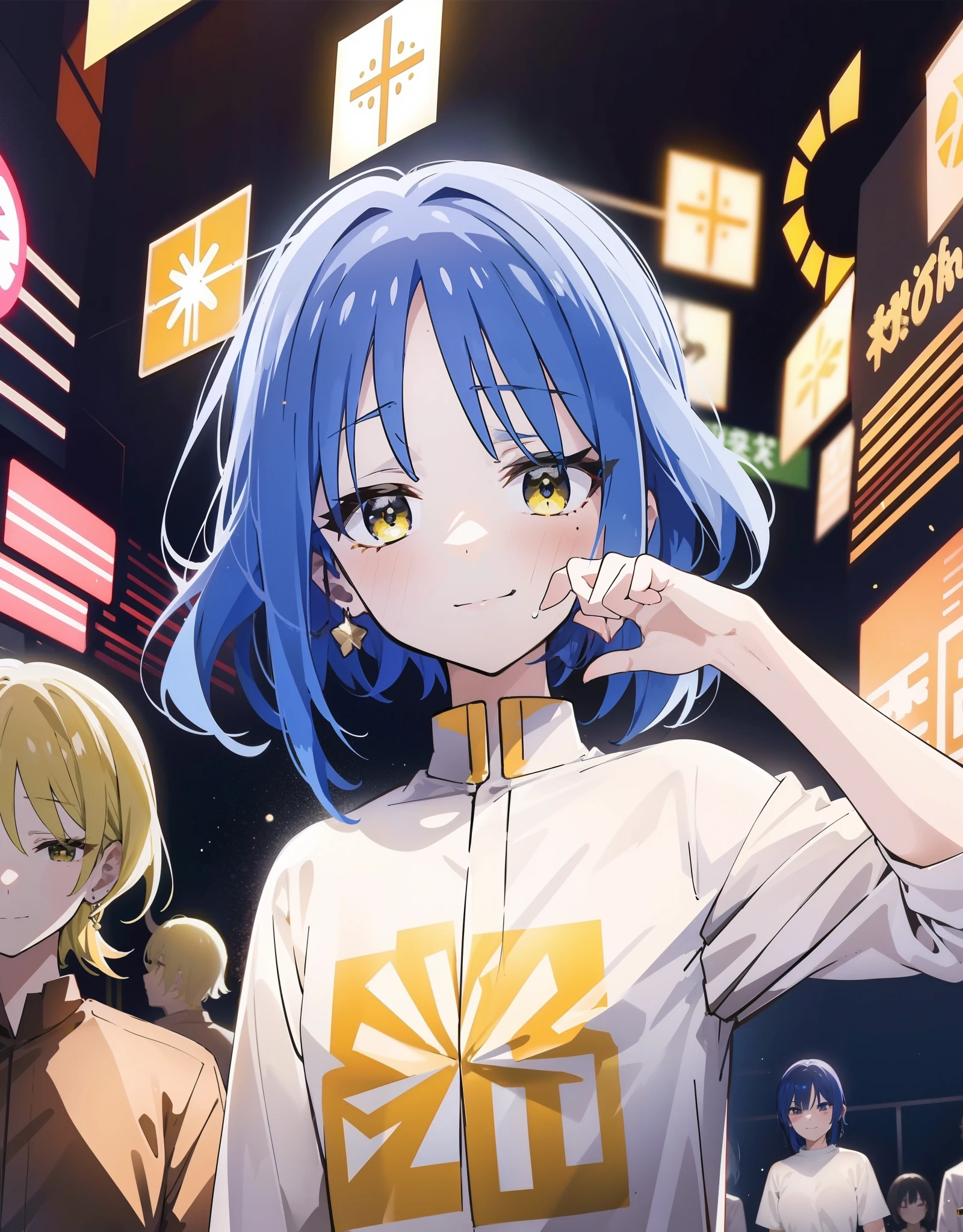 Beautiful, masterpiece, girl, Ryo Yamada, money cash in hand, a lot of money, money, cash, flying money, coins, money, smirk, money everywhere, money money money cash money cash