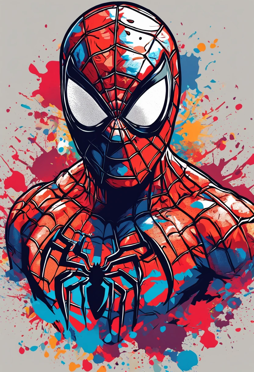 spiderman, centered, key visual, intricate, highly detailed, breathtaking beauty, precise lineart, vibrant, comprehensive cinematic, Carne Griffiths, Conrad Roset, (the most beautiful portrait in the world:1.5)