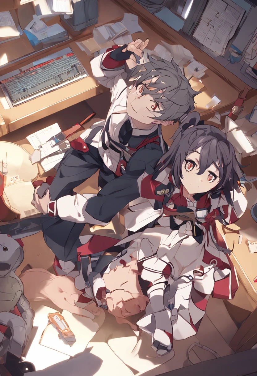 Menino com aparencia de menina anime com cabelo preto mechas roxas e olhos roxos em uma sala de aula, anime moe artstyle, Impacto de Ayaka Genshin, ayaka jogo genshin impact, Matou Kitagawa Fanart, visual anime de um menino bonito, tou, Do videogame Azur Lane, Melhor Anime 4K Konachan Wallpaper