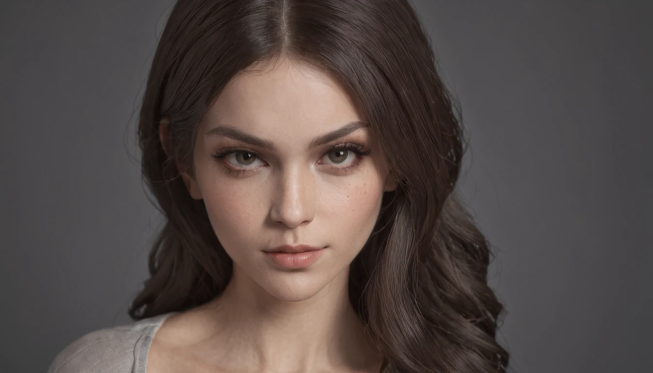 beautiful and sexy gangster girl, character, cute, slender, insanely realistic, 8k, character concept art Fully clothed With fully clothed clothes and in such a way that one's breasts are not visible at all