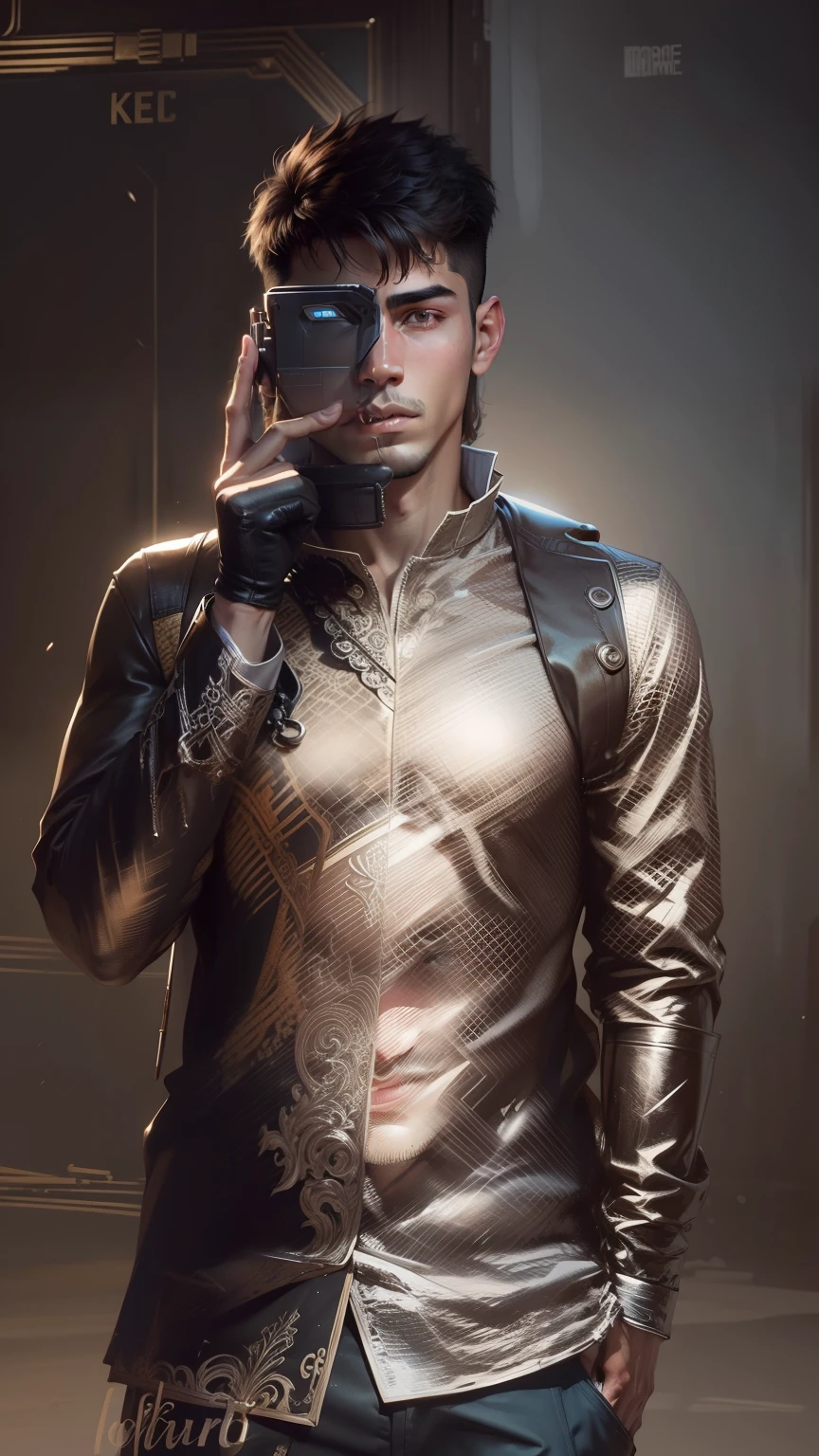 Change background handsome boy realistic face
