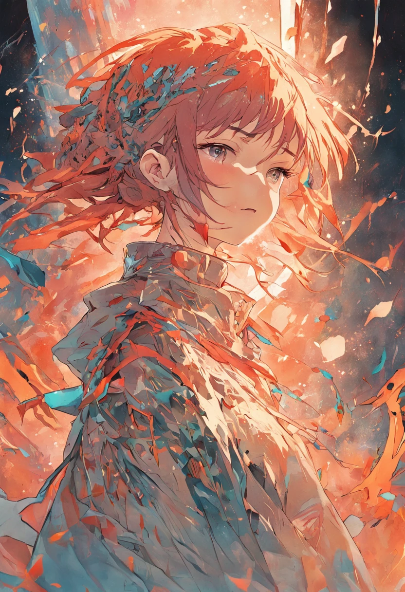 futuristic-fantasy-anime, strong warrior princess| centered| key visual| intricate| highly detailed| breathtaking beauty| precise lineart| vibrant| comprehensive cinematic| Carne Griffiths| Conrad Roset