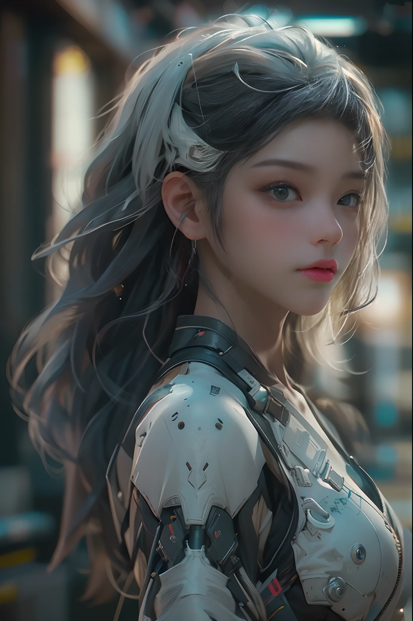 ((Best quality)), ((masterpiece)), (detailed:1.4), 3D, an image of a beautiful cyberpunk female,HDR (High Dynamic Range),Ray Tracing,NVIDIA RTX,Super-Resolution,Unreal 5,Subsurface scattering,PBR Texturing,Post-processing,Anisotropic Filtering,Depth-of-field,Maximum clarity and sharpness,Multi-layered textures,Albedo and Specular maps,Surface shading,Accurate simulation of light-material interaction,Perfect proportions,Octane Render,Two-tone lighting,Wide aperture,Low ISO,White balance,Rule of thirds,8K RAW,
