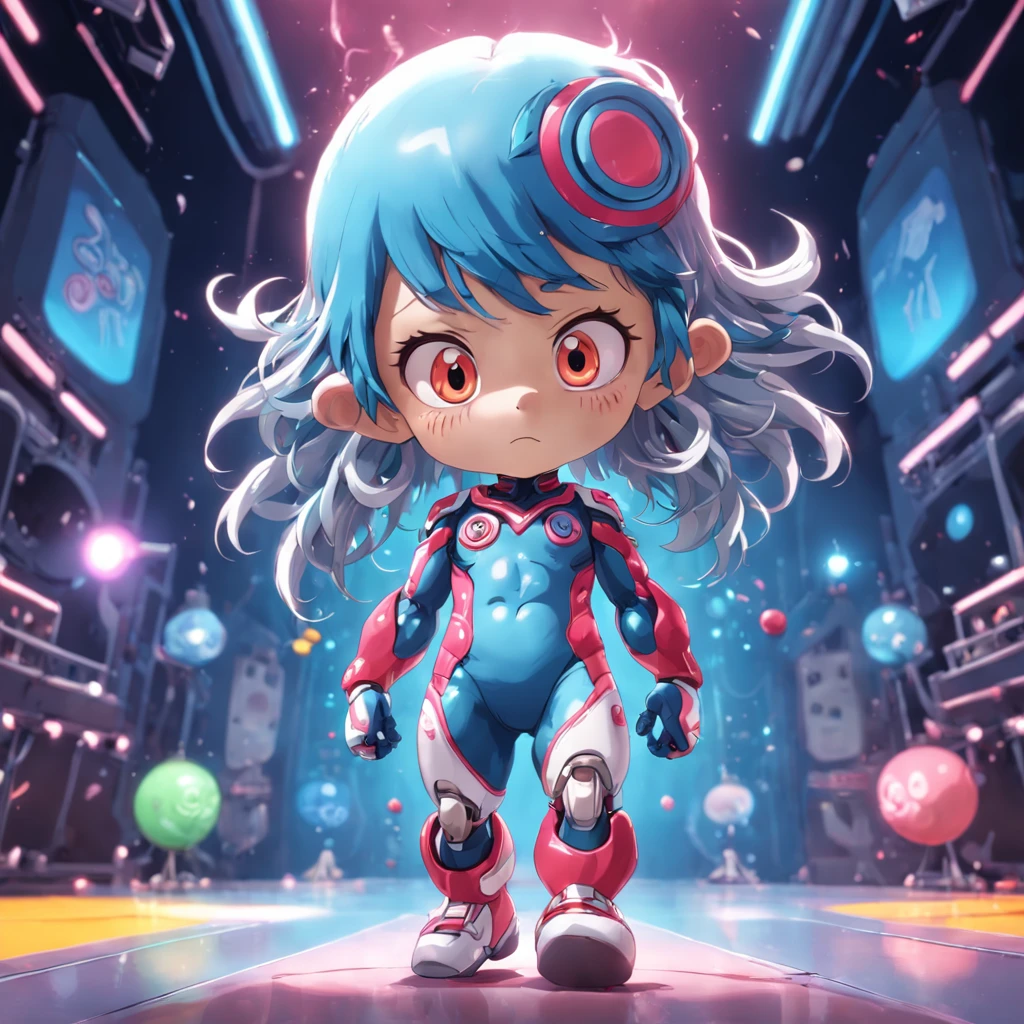 Create a brain-like mascot, personagem infantil , 8k, modelo 3D, The body as the shape of a brain, com boca, 2 olhos e nariz, He has legs and arms, The character is cute and charismatic, o personagem tem cores vivas e coloridas.