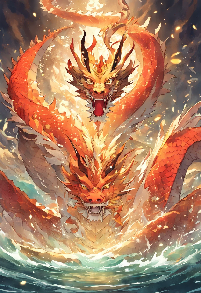 1. Chinese mythology, East Sea Dragon King, Majestic, Powerful, (Ancient deities:1.3), (Serpentine:1.2), (Beard and mustache:0.8), (Whiskers:0.9), (Huge size:1.5), scales, Vibrant colors, Shimmering water, (the reef:1.1), (Golden crown:1.2), (Dragon-shaped throne:1.4), (Flowing robes:1.1), (Dragon-shaped beard ornaments:1.3), (Emerald eyes:1.2), (pearls necklace:1.2), (Golden Trident:1.4), (levitating:1.1), (Sky clouds:1.3), (shimmering dazzling lighting:1.2), (Crashing waves:1.3), (A palace full of treasures:1.5), (Schools of colorful fish:1.2), (an underwater city:1.4), magnifica, Mythical, Magnificent, Extensive and detailed, standing apart, Traditional Chinese architecture.
