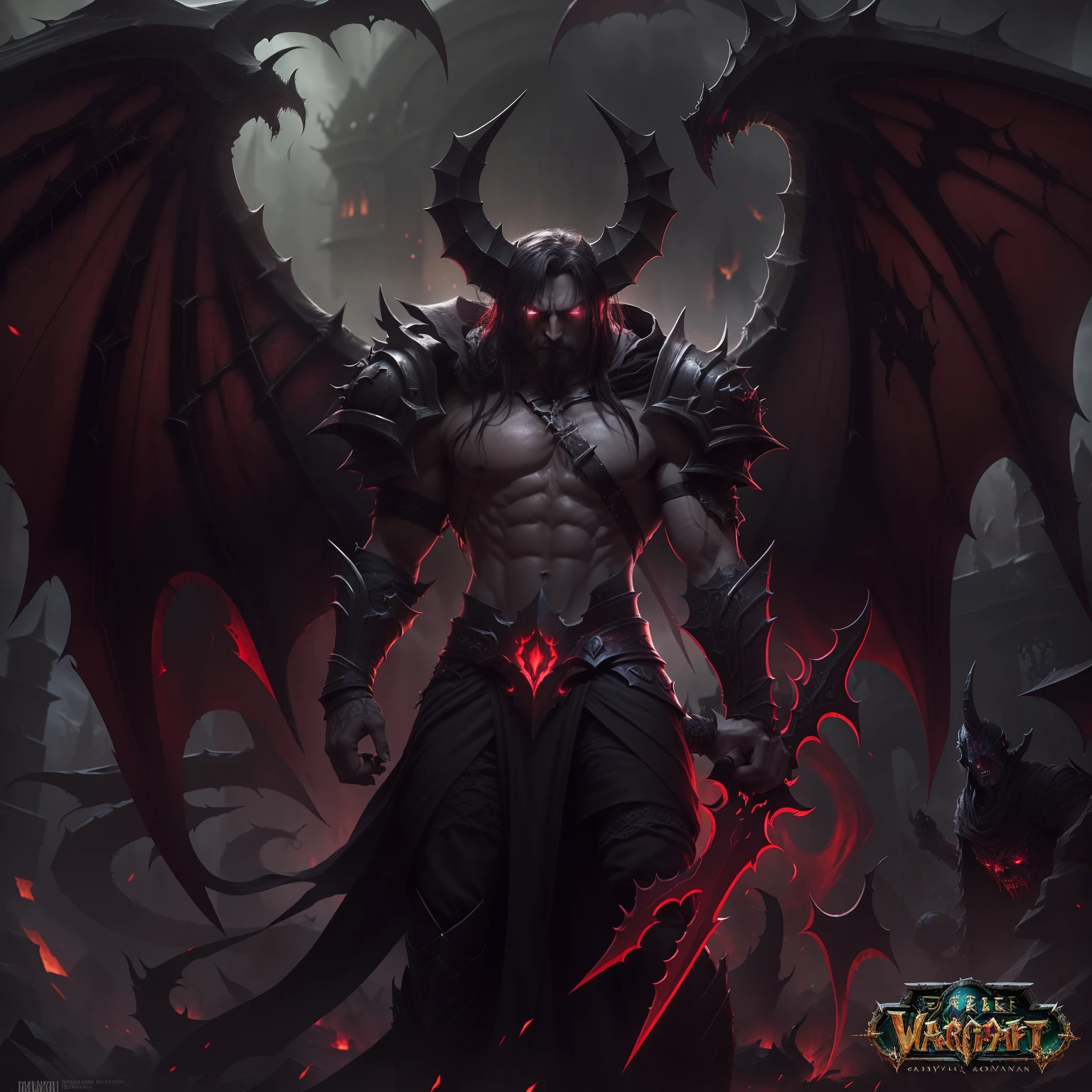 (masterpiece:1.2), (bestquality:1.2) Nihilus is one of the five main demons in this new RPG., An evil self that represents desolation and destruction.. Its appearance is monstrous and stately., Emit an aura of darkness and chaos.. He was depicted as a gigantic figure., About ten feet tall.. Nihilus' form is distorted and monstrous.. Your body is made up of shadows and flames., As if it were constantly changing.. It does not have a solid physical form., It looks like a black mass in constant motion.. Black flame rises from cracks on the surface., Create a scary atmosphere around you.. Nihilus' head is a combination of peculiar animal and human characteristics.. His eyes are bright and fierce., With a red iris that seems to penetrate the soul.. It has a mouth full of sharp fangs., It can emit a roar that resonates through the desolate.. Its limbs are long and slender., Covered in undulating shadows that seem to take their own lives.. His hands are bent., sharp claws;, It can send devastating bombs.. As he moved,, Traces of destruction and darkness spread across the ground., As if everything he touched was consumed by desolation.. In his paintings., Nihilus is depicted in a desolate and destructible environment., with desert terrain and burning debris around him.. His presence dominated the scene., And the light seemed to be diffusing in his vicinity., Plunging everything in the dark.. He is in a mischievous and frightening posture., Radiates a sense of supremacy. Nihilus' paintings convey an atmosphere of despair and destruction., Capture his essence as Lord of Desolation.. Your presence in RPG games will pose a huge and scary challenge., Pit the player against enemies trying to reduce everything to crumble and darkness..