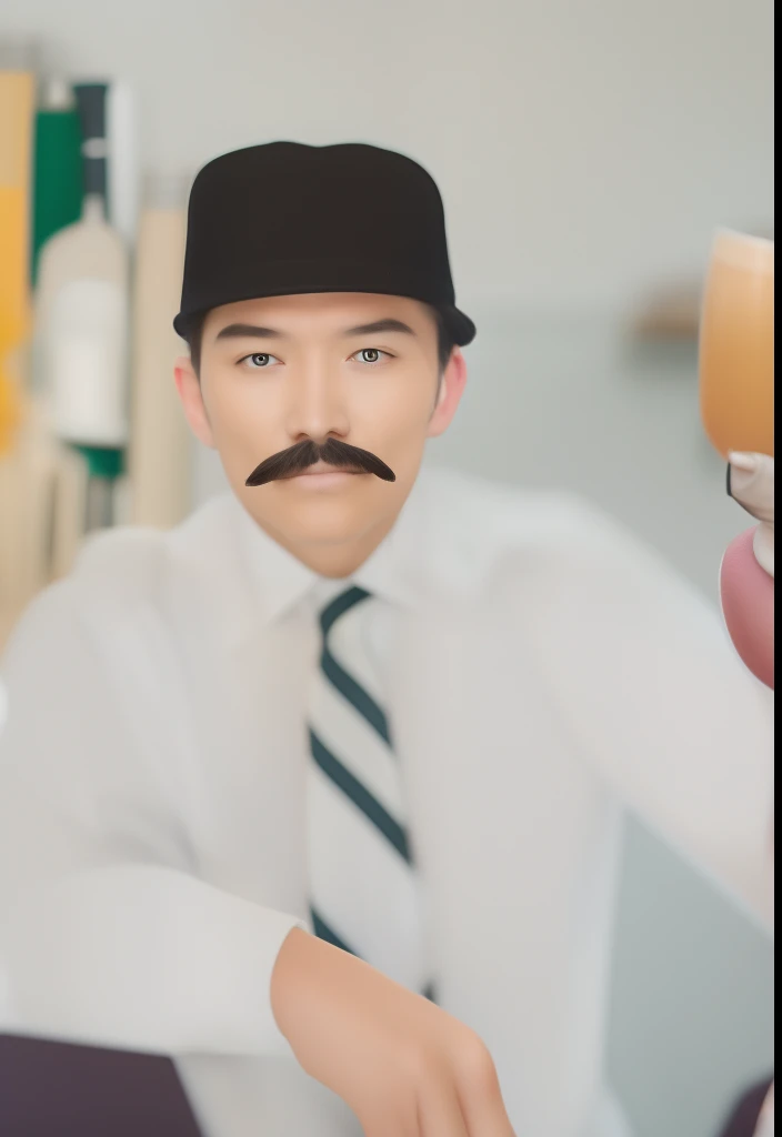 mustache man