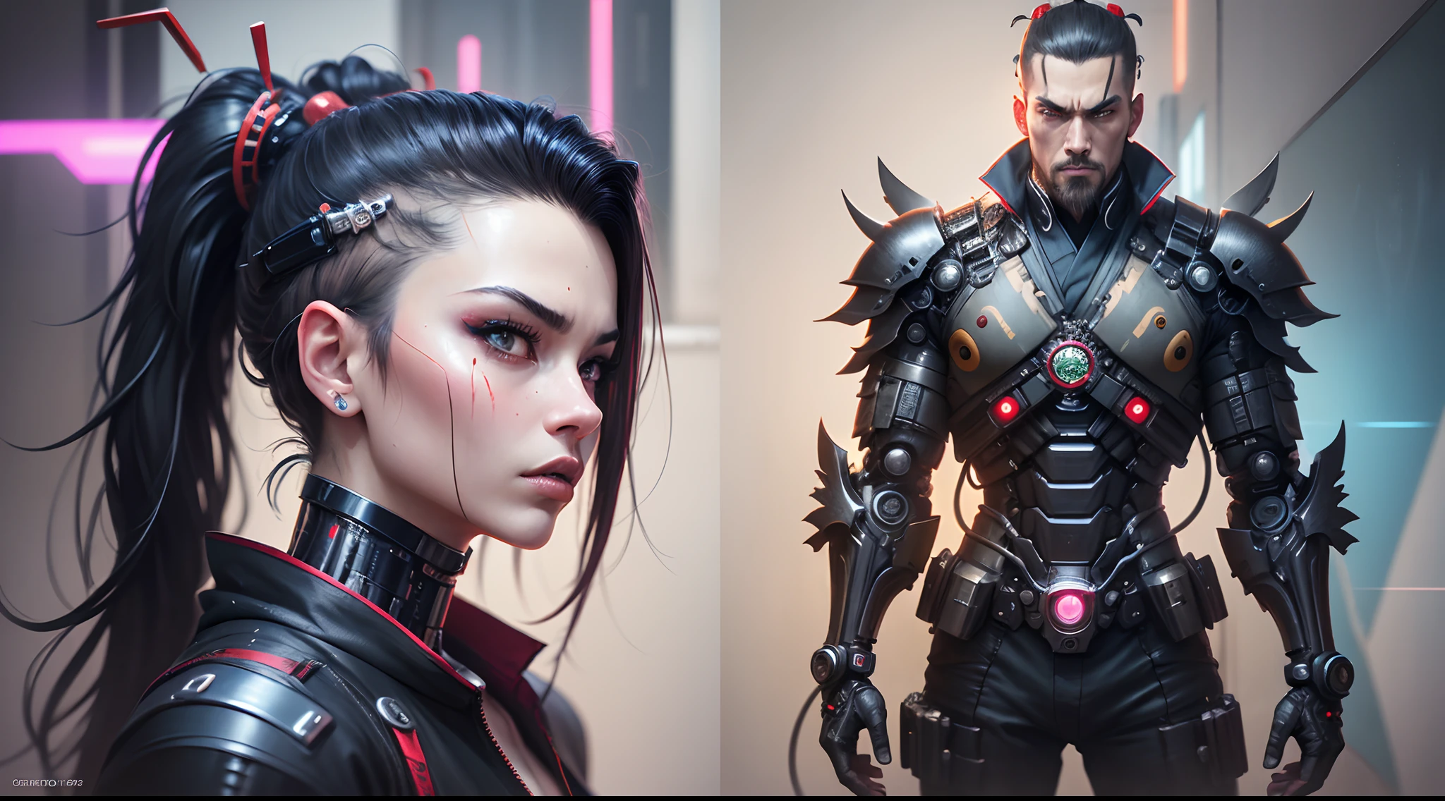 a full body up of a male cybernetic samurai, cyberpunk samurai, cyberpunk angry looking cybernetic samurai, cyberpunk samurai, cyberpunk geisha, hyper-realistic cyberpunk style, portrait of a cyberpunk samurai, cyberpunk horror style, cyberpunk cyborg wasp, advanced digital cyberpunk art, cyberpunk art ultrarealistic 8k, cyberpunk robotic, portrait of a cyborg samurai --auto --s2