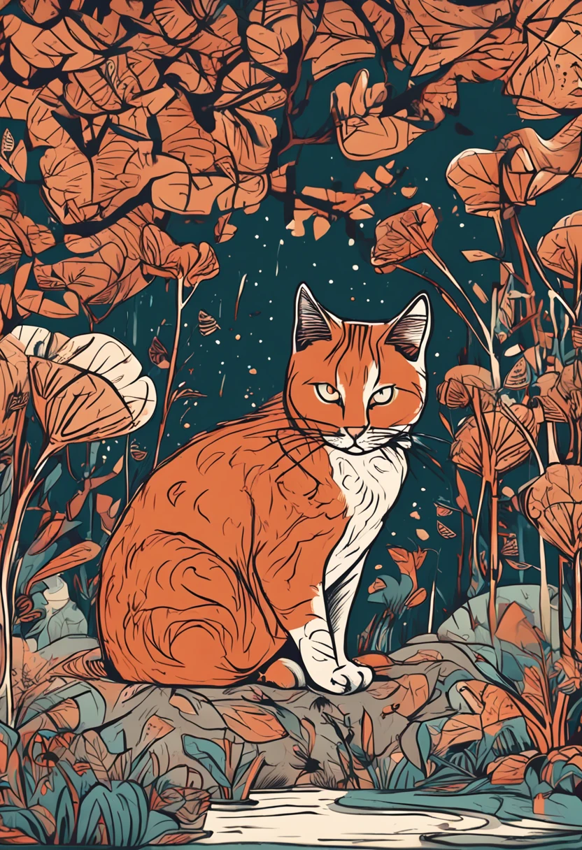 um gato