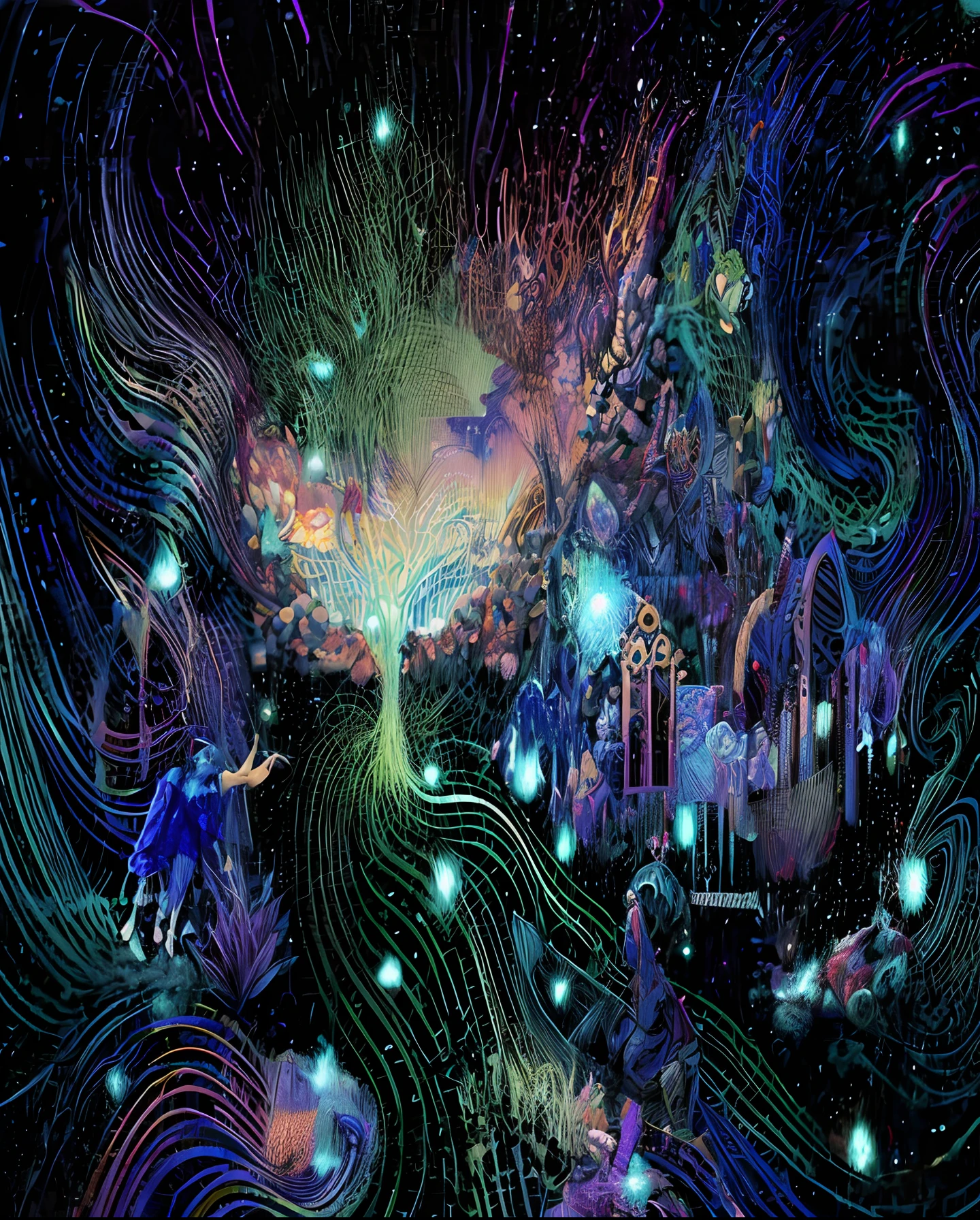 official art, unity 8k wallpaper, ultra detailed, beautiful and aesthetic, masterpiece, best quality, (zentangle, mandala, tangle, entangle), (fractal art:1.3) , 1girl, extremely detailed, dynamic angle, cowboyshot, the most beautiful form of chaos, elegant, a brutalist designed, vivid colours, romanticism, by james jean, roby dwi antono, ross tran, francis bacon, michal mraz, adrian ghenie, petra cortright, gerhard richter, takato yamamoto, ashley wood, atmospheric, ecstasy of musical notes, streaming musical notes visible