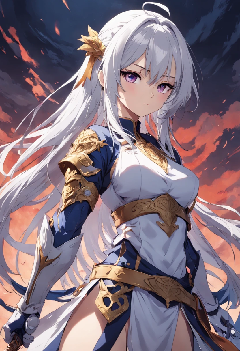 a picture of a character sheet with a picture of a woman holding a sword, best anime character design, human and dragon fusion, white haired deity, anime character, anime character reference sheet, akira from chinese mythology, official art, hyaku. detailed, mushoku tensei, as an anime character, knights of zodiac girl, manga character
