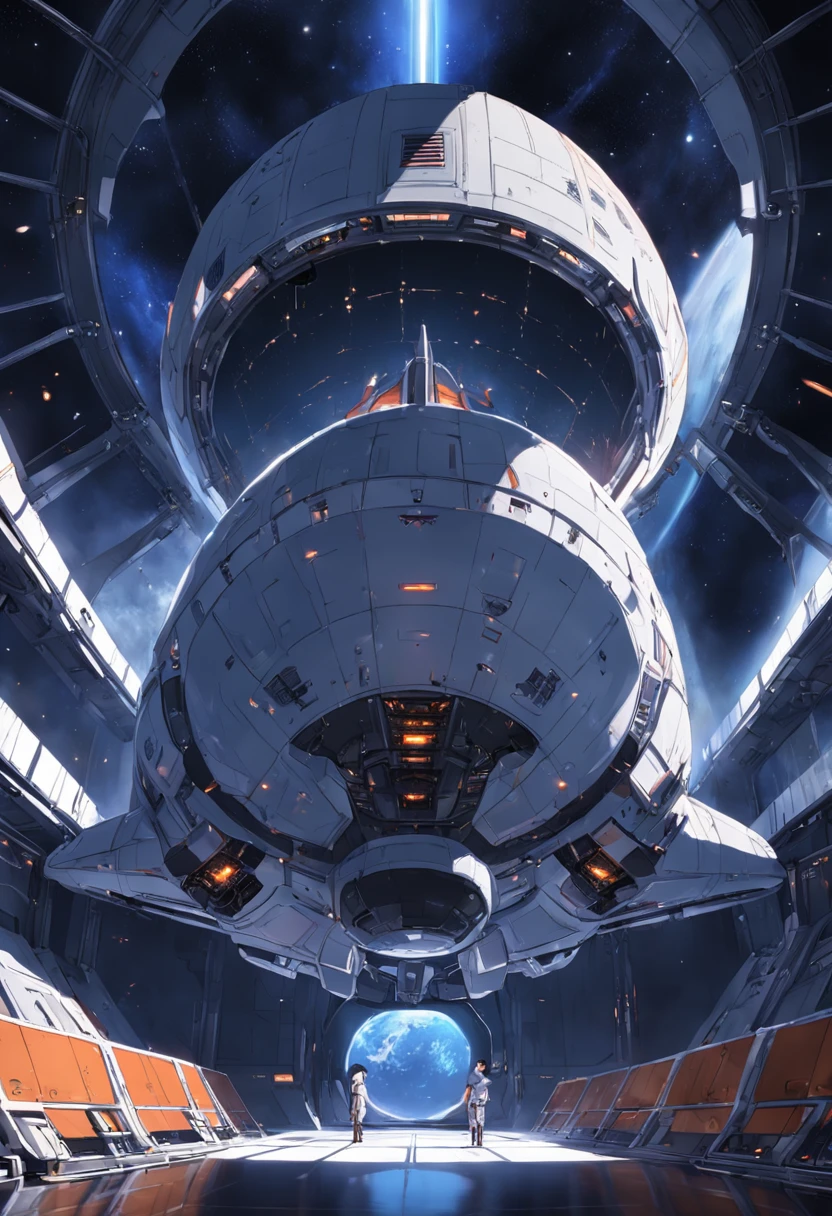 Hangar For Spaceship on space