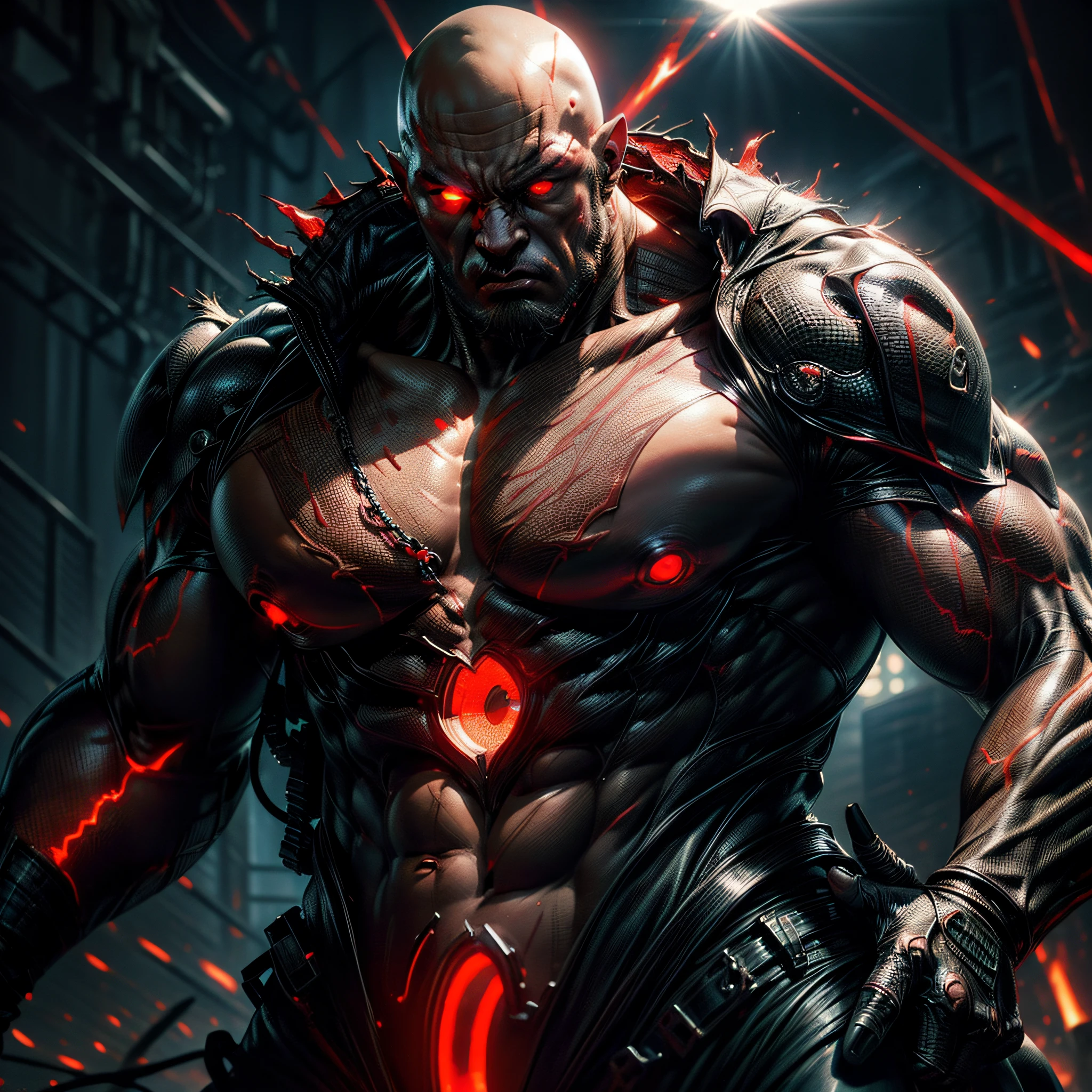 full body, 1 extremely detailed, muscular, angry pitbull monster, ((eyes red)), ((eyes popping out)), ((eyes emitting red glow):1.3)
(masterpiece: 1.5) (photorealistic: 1.1) (bokeh) (best quality) (detailed skin texture pores hair: 1.1) (intricate) (8k) (HDR) (wallpaper) (cinematic lighting) (sharp focus )