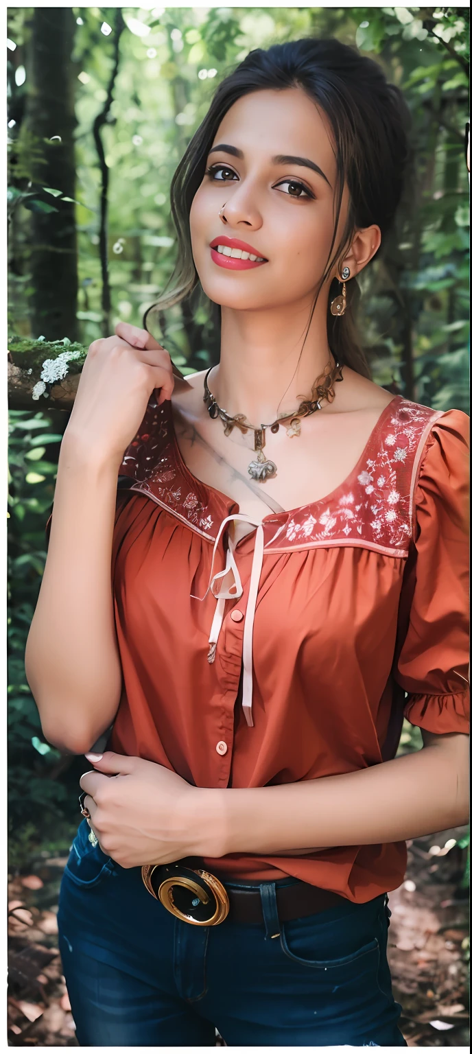 25yo Indian woman in a black croptop standing in a room, a photography by rajesh soni with sony dslr,Full Hd image, fair glowing skin, sweet smile on face, featured on pexels, samikshavad, lovely, cute face beautiful