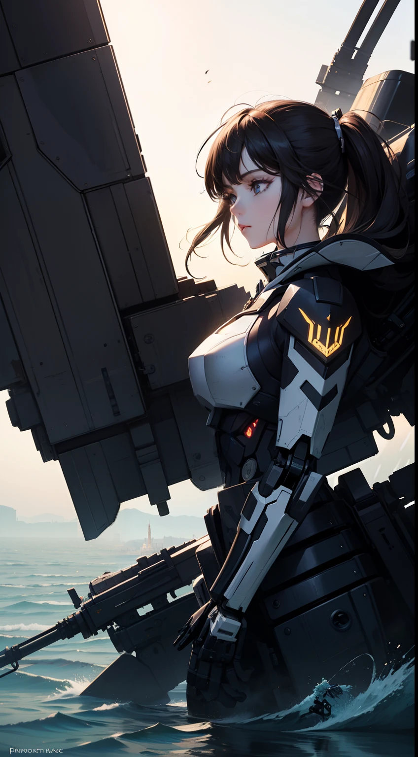 (close up on the girl:1.5),（ shitu-mecha：1.8），1 woman stands in front of a huge mecha, 1 woman (exquisite face, watery big eyes, heroic spirit, science fiction, leather clothing, warriors, complex clothing, bright colors), mecha, machinery, war, future, science fiction, romanticism, master color matching, sunshine, (Tindall phenomenon: 1.8),  shitu-mecha,  shitu-mecha,  shitu-mecha,  shitu-mecha,  shitu-mecha,  meshanyaogaoda, mecha, strong wind, movie visuals, science fiction, clarity, master color matching, master lighting, master composition, movie composition
(Masterpiece), best, 8k wallpaper, illustrations, high-definition image quality, full of storytelling, complex backgrounds, Chinese style, exaggerated styling, exquisite details, rich visual effects, bright colors, layered highlights, shadows and details, as well as cinematic quality, exquisite and complex, master works, official works, master lighting, movie composition, movie lighting, master composition, master color scheme, 16K, ultra clear, Wallpaper,

 Anime Mechanical Magic Style-rustmagic Colorful style-paintmagic Flowing water realcumAI beauty reality ulzzang-6500-v1.1 Nuclear Explosion EMB-NUKE2 Magic Style-SylvaMagic