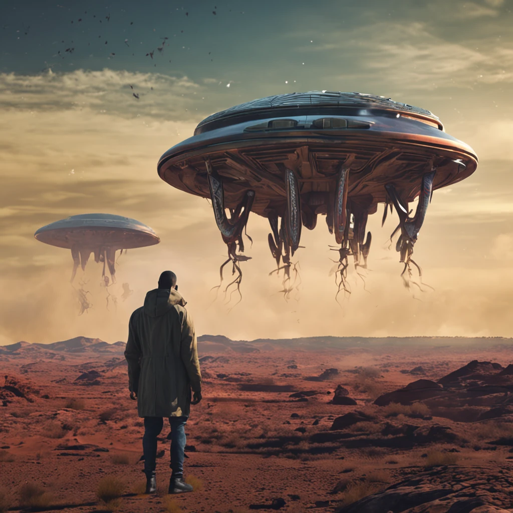 crie sem alien olhando para o mesmo lugar com poucas caracteristicas diferentes