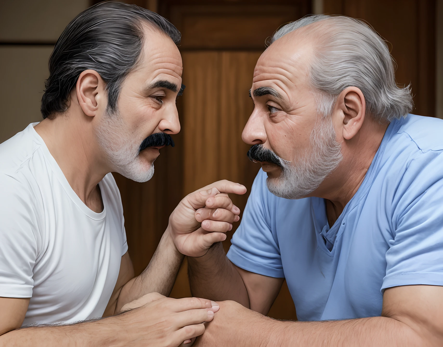 Et com bigode amigavel falando