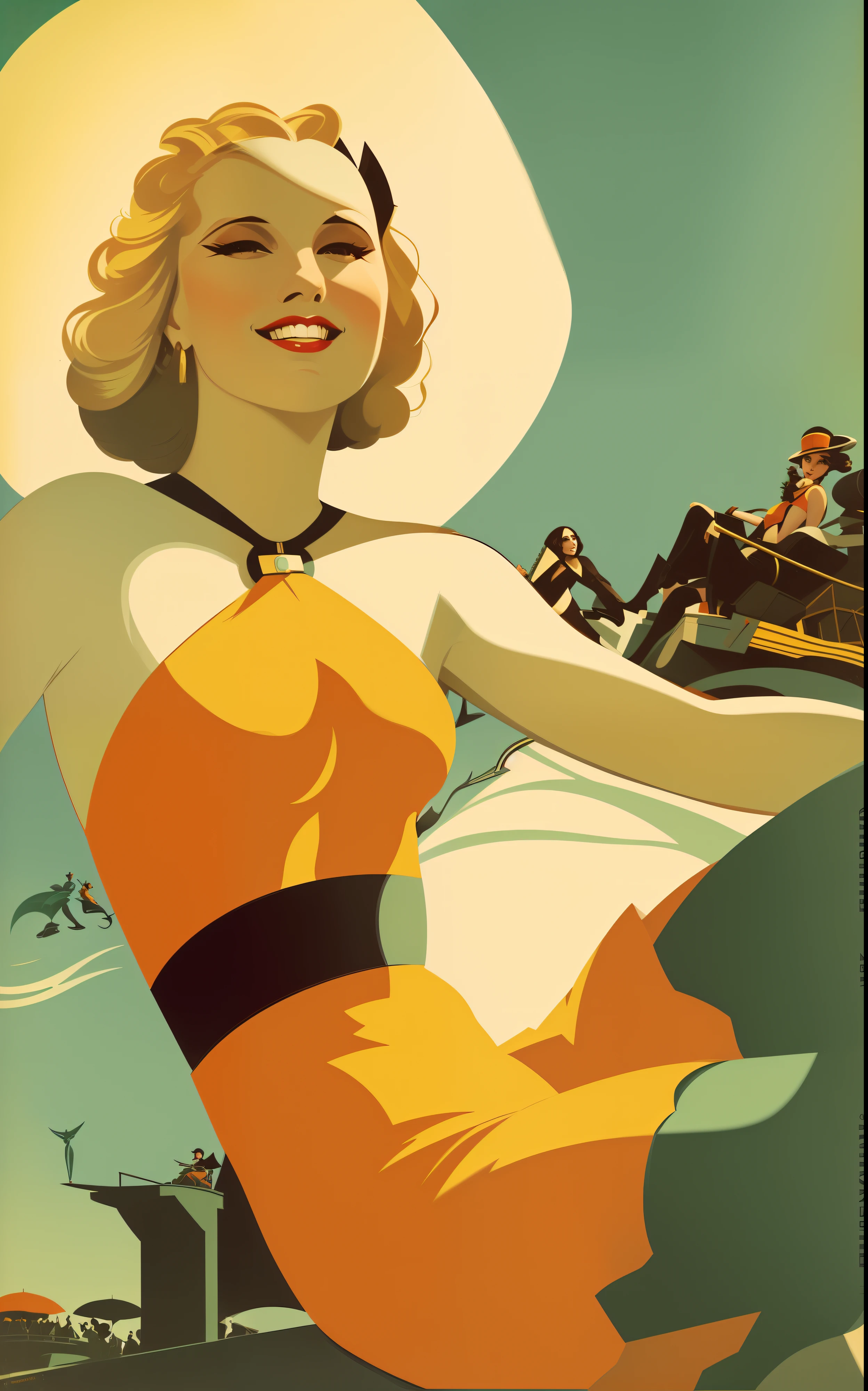 Arafed woman in a bikini with an umbrella on a beach, Enoque Bolles, Directed by: Alberto Vargas, Directed by: Earle Bergey, Directed by: Hugh Hughes, Directed by: Maurice Braun, Gill Elvgren, Directed by: Roy Dalgarno, Arte Pinup, Por Gil Elvgren, Directed by: Carl Eytel, por Art Frahm, Joseph Leyendecker, Directed by: Rolf Armstrong