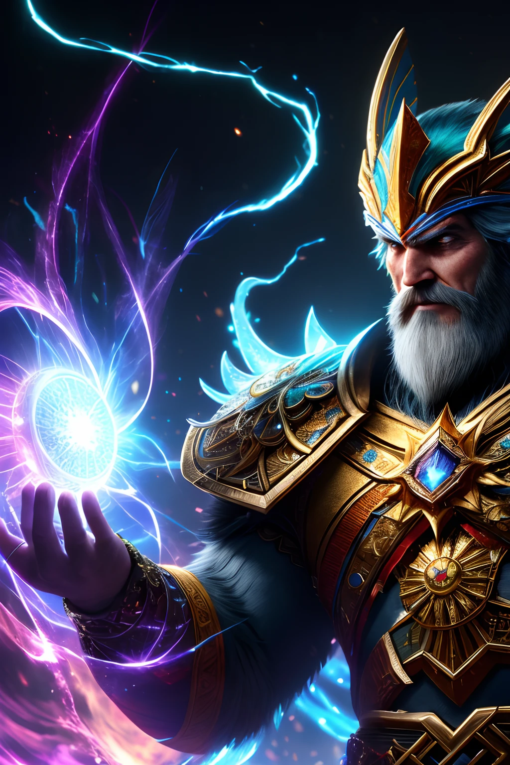 Close-up of a man holding a lamp in a dark room, a boy summoner, and his summoned beast, the summoned beast is the sacred beast of the mountain and sea scripture, koi, realistic fantasy illustration, wizard casting, fantasy art Behance, Jeff Easley and Ross Tran, fantasy card game art, drawn in arcane style, light wizard, drawn by Pablo Muñoz Gomez