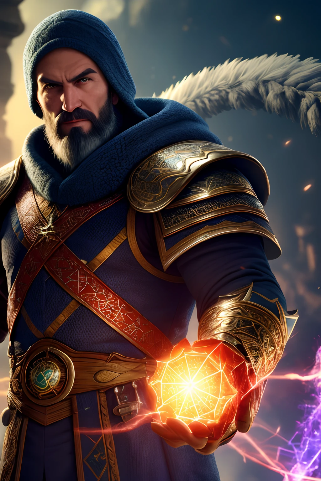 (extremely detailed 8k wallpaper), a medium shot shot of a necromancer, high detail, dramatic