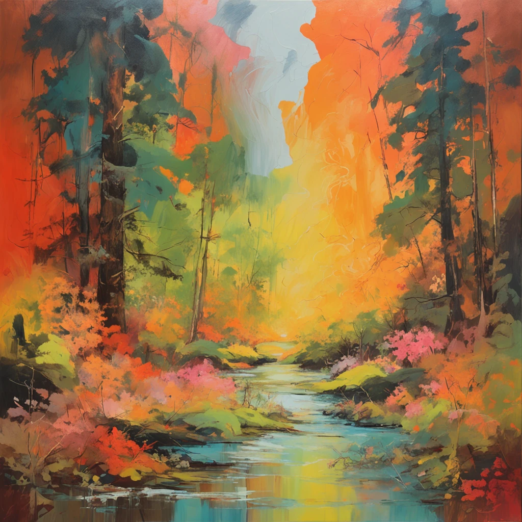 Intricate painting details of Japanese forests, By range Murata, galaxy in background, Clouds, vivd colour, High contrast, Mountain, vector line art, orange highlights, trending in pixiv, anime concept art, Stick, Mattire, high high quality, Edge to edge, Sanskrit