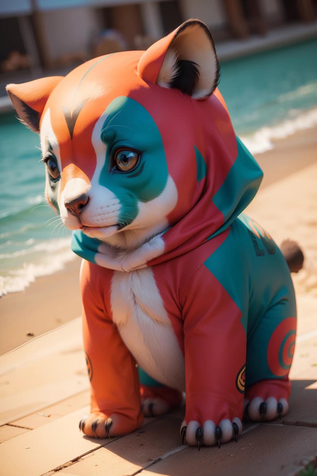 animalzinho esquilo multicolorido