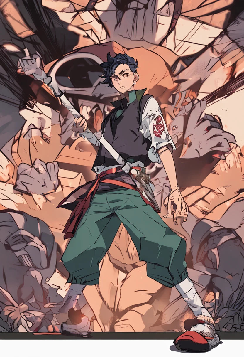 personagem de anime com cabelo loiro, Mikey, cara bonito na arte demon slayer, como um personagem de anime, Mikey, em estilo anime, personagem estilo anime, personagem de anime masculino, jovem homem de anime, Tanjiro Kamado, cel limpo sombreado, personagem de anime, cor de cabelo loiro