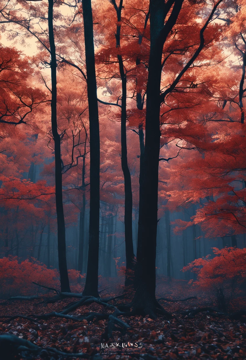 dark forest at night