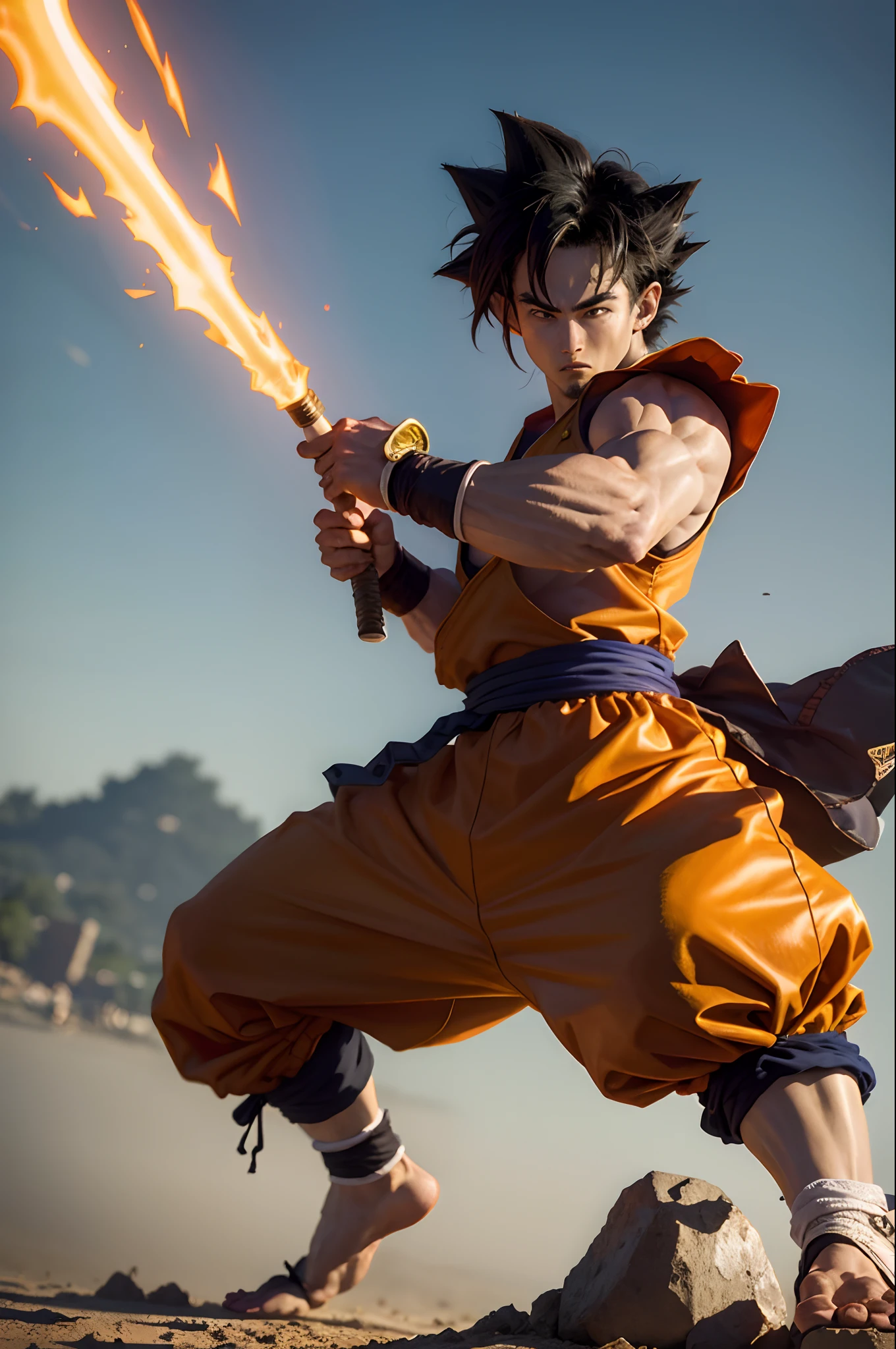 Goku, estilo raper dos anos 2000 ,