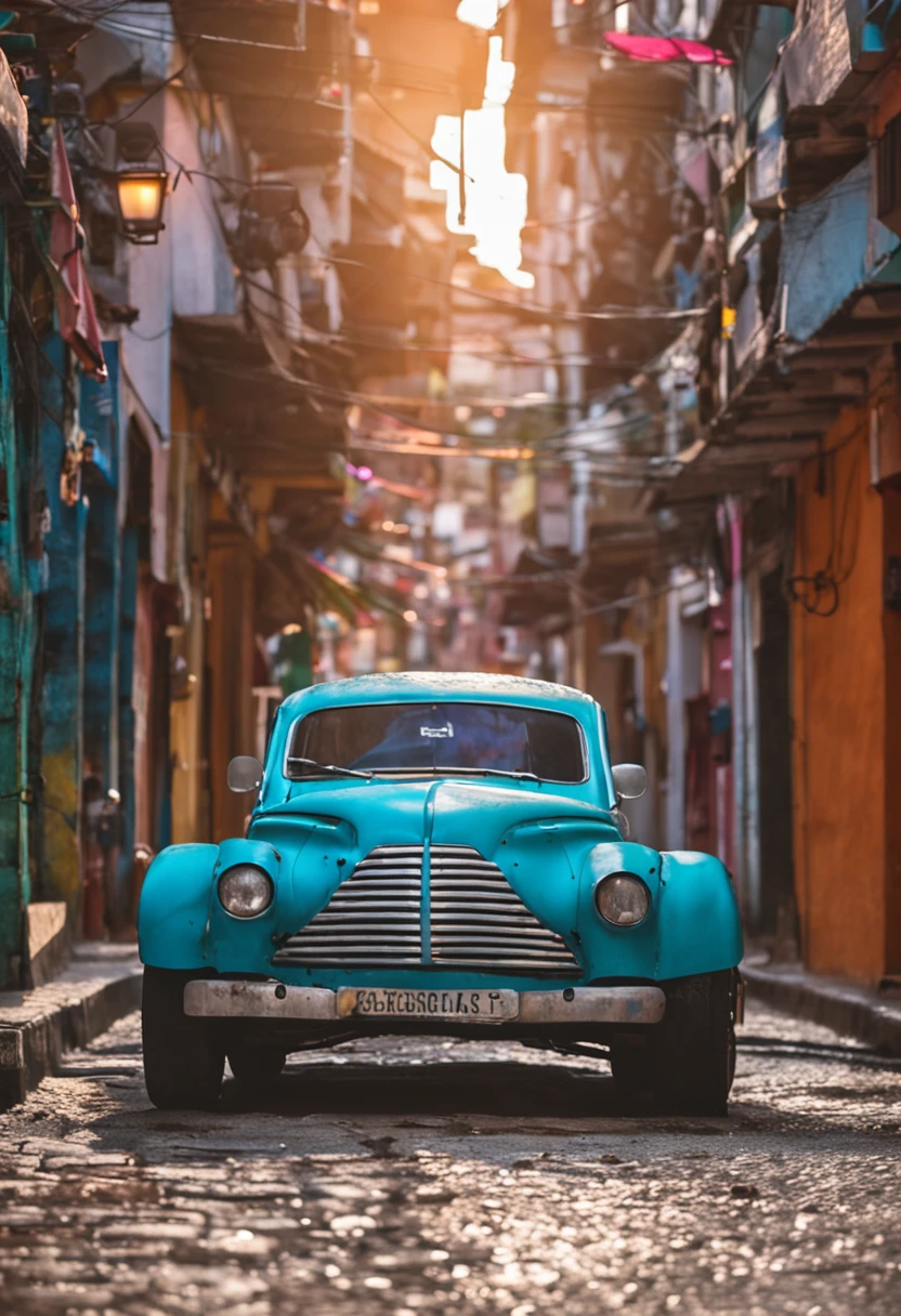 carros passando em uma rua estes carros tem bandeiras brancas penduradas nas portas ao fundo aparece uma cidade