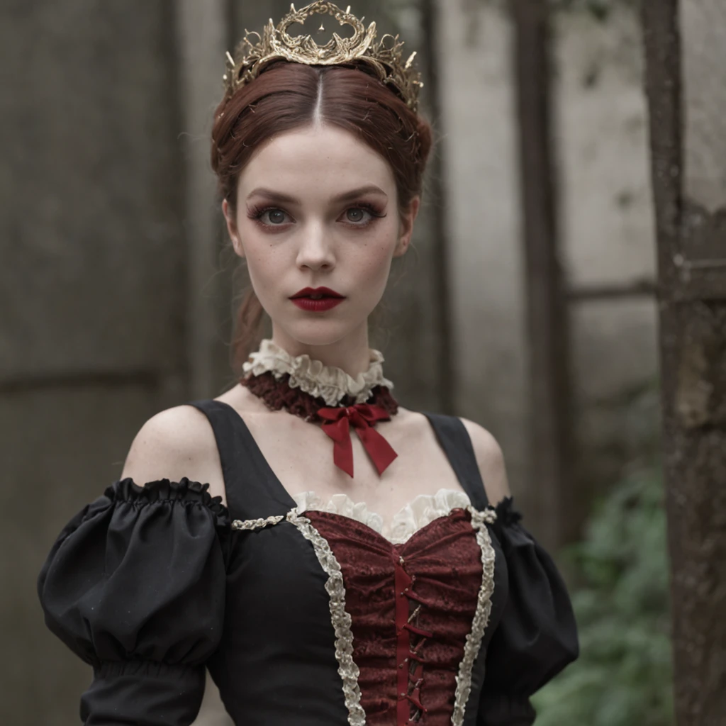 spectacular, Master parts, :The realistic uma garota, lolita gothic clothing, maquiagem forte po de arros durante a noite lua cheia em Londres , Orba Prima, high high quality