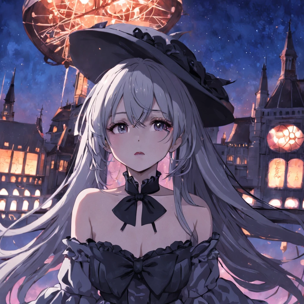 spectacular, Master parts, :The realistic uma garota, lolita gothic clothing, maquiagem forte po de arros durante a noite lua cheia em Londres , Orba Prima, high high quality