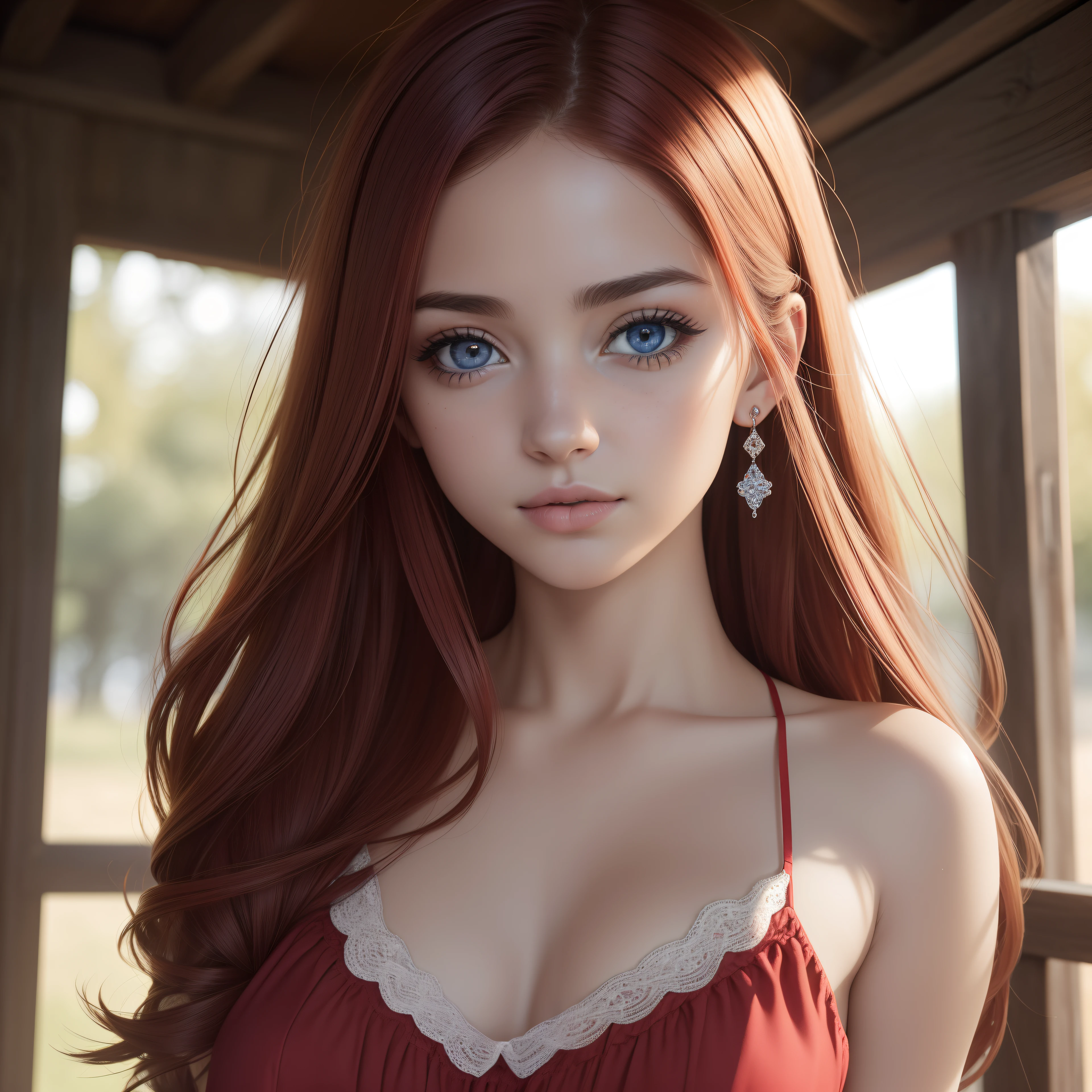 Calidad superior, (bright illumination: 0.7), Obra maestra, Toma de gran angular, Foto RAW (Pale 21-year-old Irish woman, Mirando al espectador), Lindo, (desvestido, unkempt, with bright red matted hair), (sentada), Retrato de cuerpo entero, Cara perfecta, ojos cautivadores, Detalles brillantes, labios pucheros, (Alto detalle de la piel), Pecas, small breasts, (tinte azul: 0.6), (sucio: 0.8), (sangriento: 0.7), high-key lighting, (Luz de fondo: 0.5), Profundidad de campo media, Canon 5d, Lente de 50 mm, f/4 aperturas, (Ultra detallado, Detalle complejo), foco nítido, colores suaves, 8k, absurdo, 8mm film grain, war photography,Flirting with the camera
 INFO