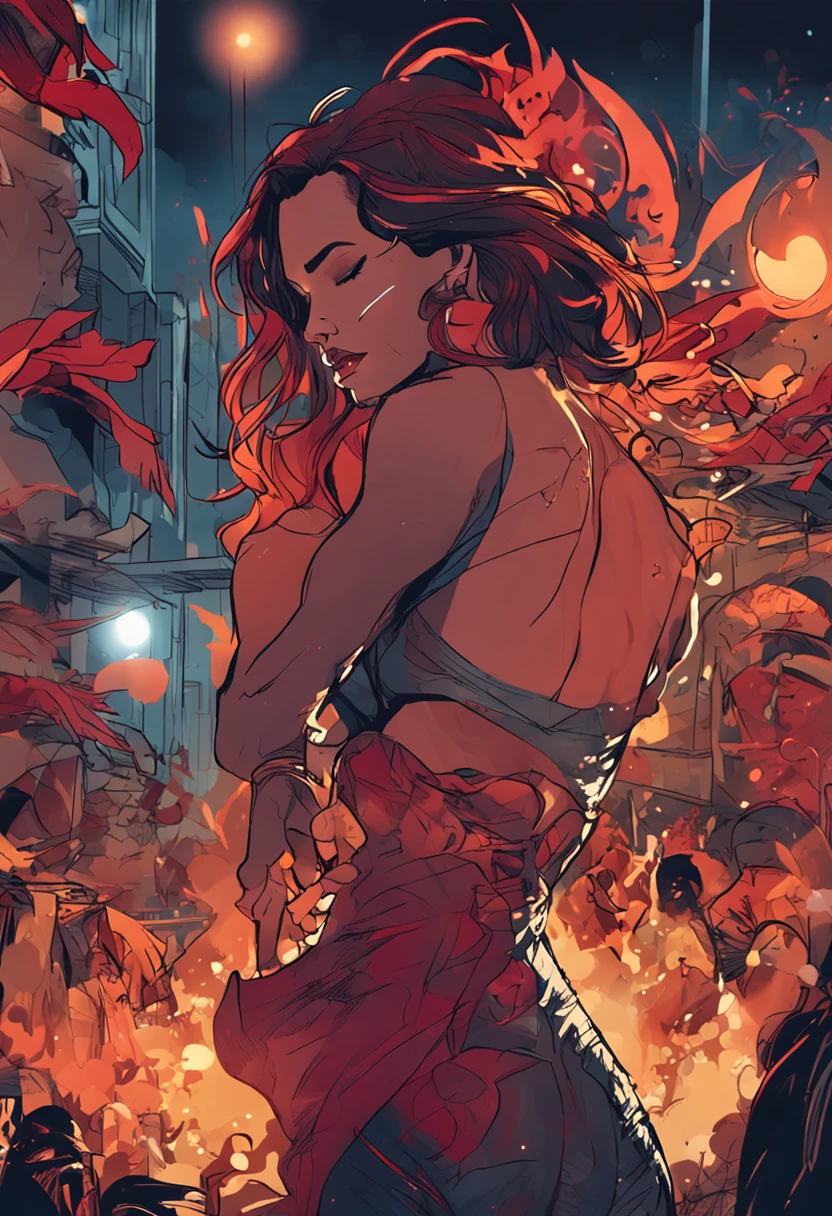 Beautuful Women，burn