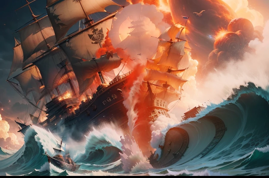 Mare、Exploding Pirate Ship、top-quality