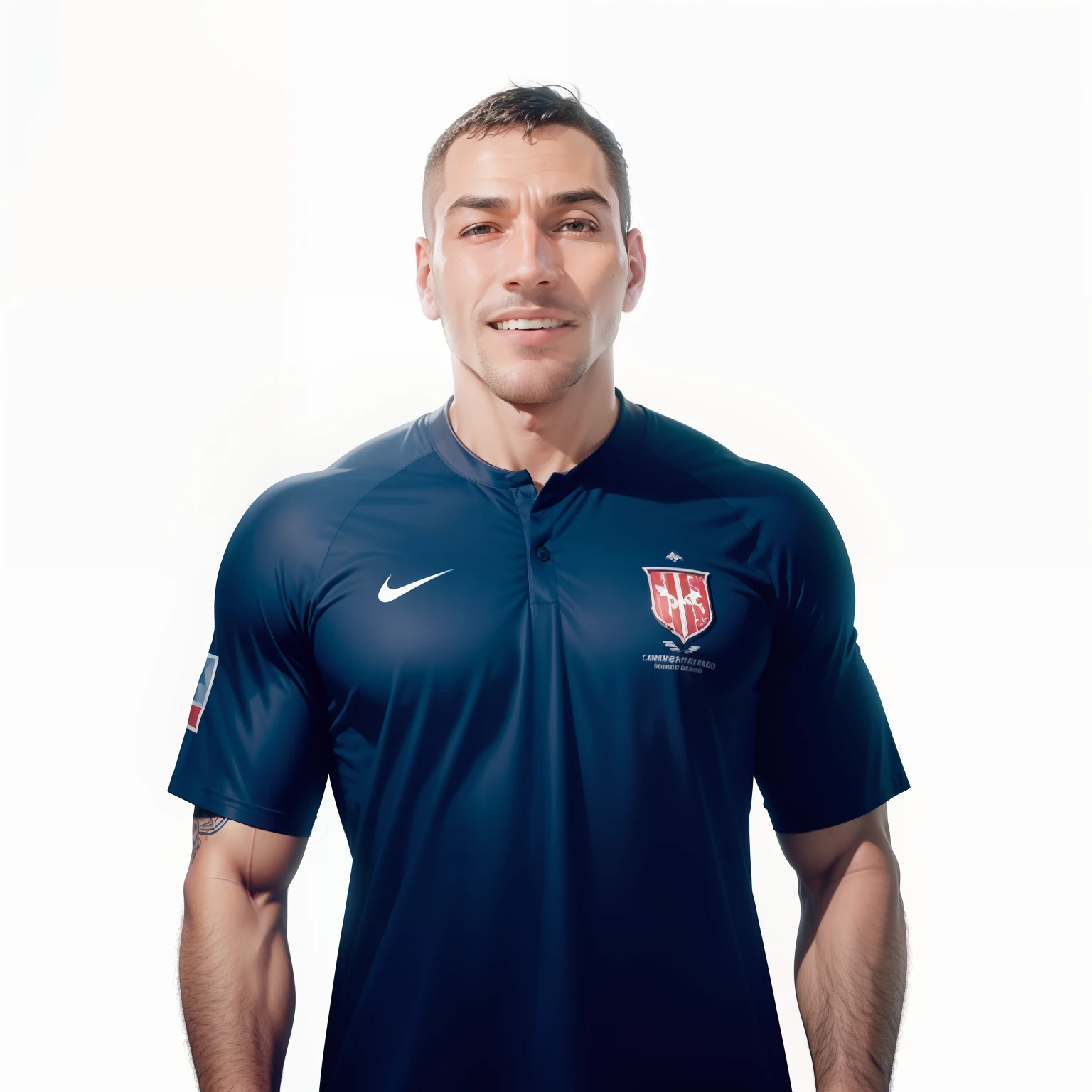 Homem no jogo com a camisa do Internacional