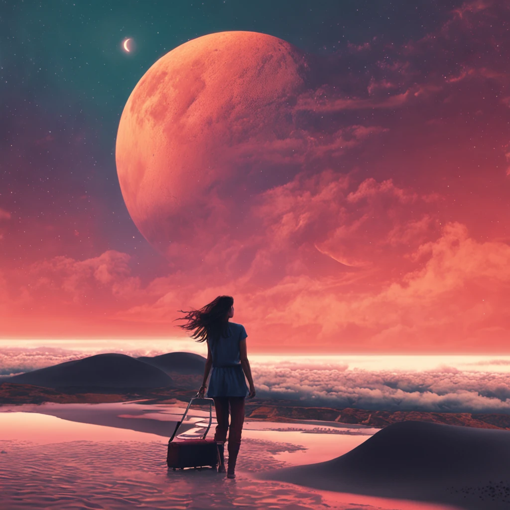 "obra maestra, mejor calidad, Still film, 1 girl in, Cloud Girl, flotando en el cielo, primer plano, brillante, feliz, soft warm lighting, puesta de sol, chispas: 0,7"