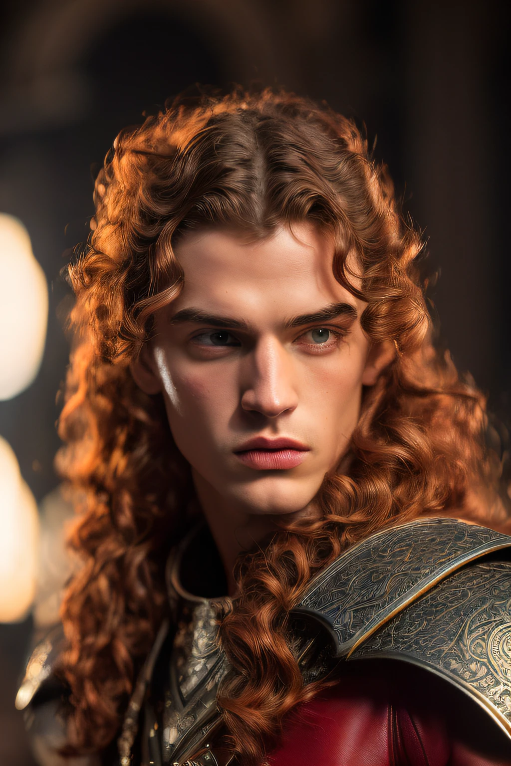 (modelo Elden anel geral radahn no deserto vermelho europeu masculino vermelho, (Orange hair male sorcerer sorcerer casting spells fire prince noble eyes rich color brown red), (rosto raspado cabelo vermelho vermelho). (atraente, corpo inteiro bem definido, pele em 4k, stand, luz), Cinematic lighting. fotografia, Detailed symmetrical realistic face. David haller como um gladiador romano traje europeu Roma grego e vermelho e dourado traje romano com joias de rubi extremamente detalhado , peach skin, Auburn Cabelo, master part, disparate, Nikon D850 Fotografia de Stock, Kodak Portra 400 F1.6 Lens camera, extremamente detalhado, Amazing, detalhes finos, textura hiper realista, dramatic lighting, alta qualidade, Full Resolution, foco nítido, extremamente detalhado , Cinematic lighting, 8k UHD.