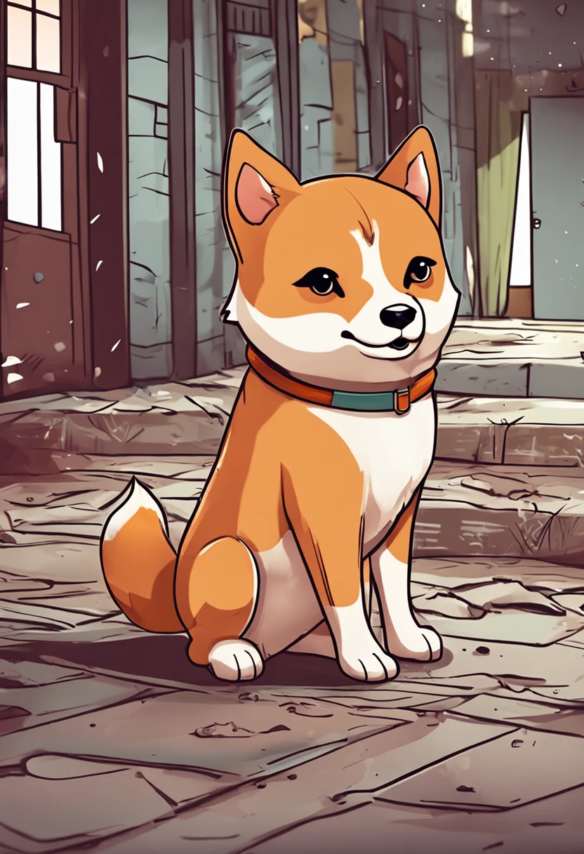 Create a cute Shiba Inu cartoon