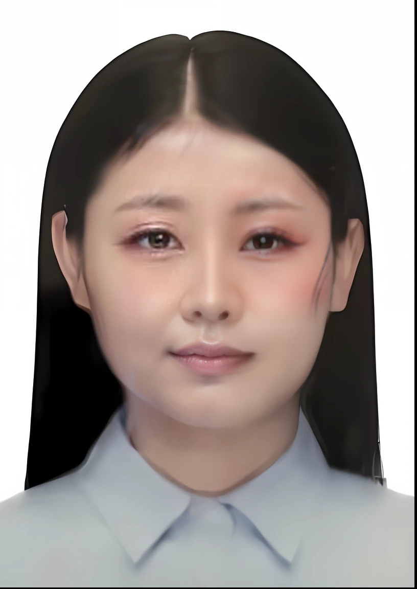 Close-up of a woman with long hair in a blue shirt, Zhang Pengzhen, jiyun chae, xiaofan zhang, chengyou liu, Wang Qichao, xiaolong wang, xintong chen, wenfei ye, 30 year-old woman, 3 0 years old woman, inspired by Ma Yuanyu, Lin Qifeng