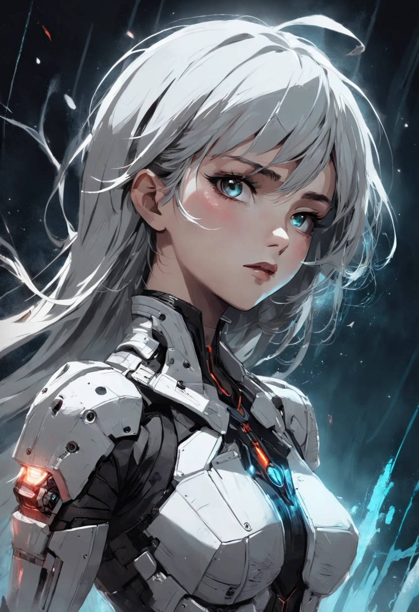fine Illustration artestyle by Russ Mills, Luis Royo, Darryl Zabrocki,mujer hermosa, Dynamic upper body posture, piel suave, ojos hiperdetallados, hiperrealismo, Altamente detallado, foco nítido, obra maestra, perfect composition, Science-Fiction, arte, claroscuro, Artstation, Motor Unreal 5, Renderizado de octanaje, 8k, UHD, Estilo de Losh, WLOP