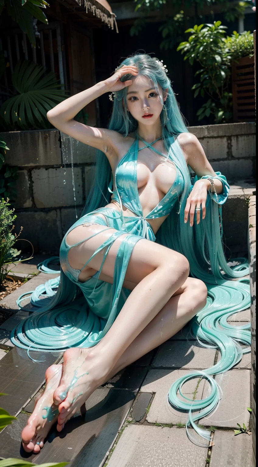 Beautiful royal sister,Beth,soio,The kinky is exposed,Barefoot jade feet,Medusa,The character is soaked,animemanga girl,goodlooking,Lie down exposed,The whole body flows with white liquid