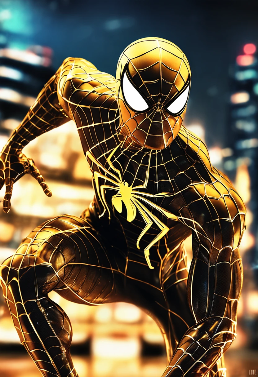 golden spider man