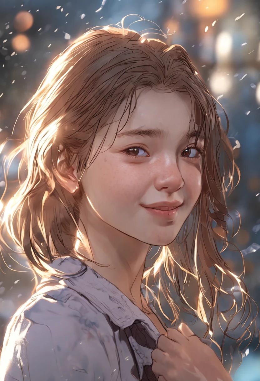 "Specifications: 8K Resolution, Optimal Quality: 1.2, Realistic Style, Enhanced Photorealism: 1.37, Crystal Clear Ultra High Definition, Subject: Girl (16 yrs , 1 GirCute, Smile, Closed Mouth, Beautiful Details, Beautiful Nose, Full Body, Wet Hair, Enchanting Smile, Graceful Closed Mouth, Exquisite Detailing, Lovely Nose, crossed legs, Symmetrical Transparent Wings, Stunning Details Glistening, Wet Hair, Scenic Colossal Dalsefo, cinematic light very detailed