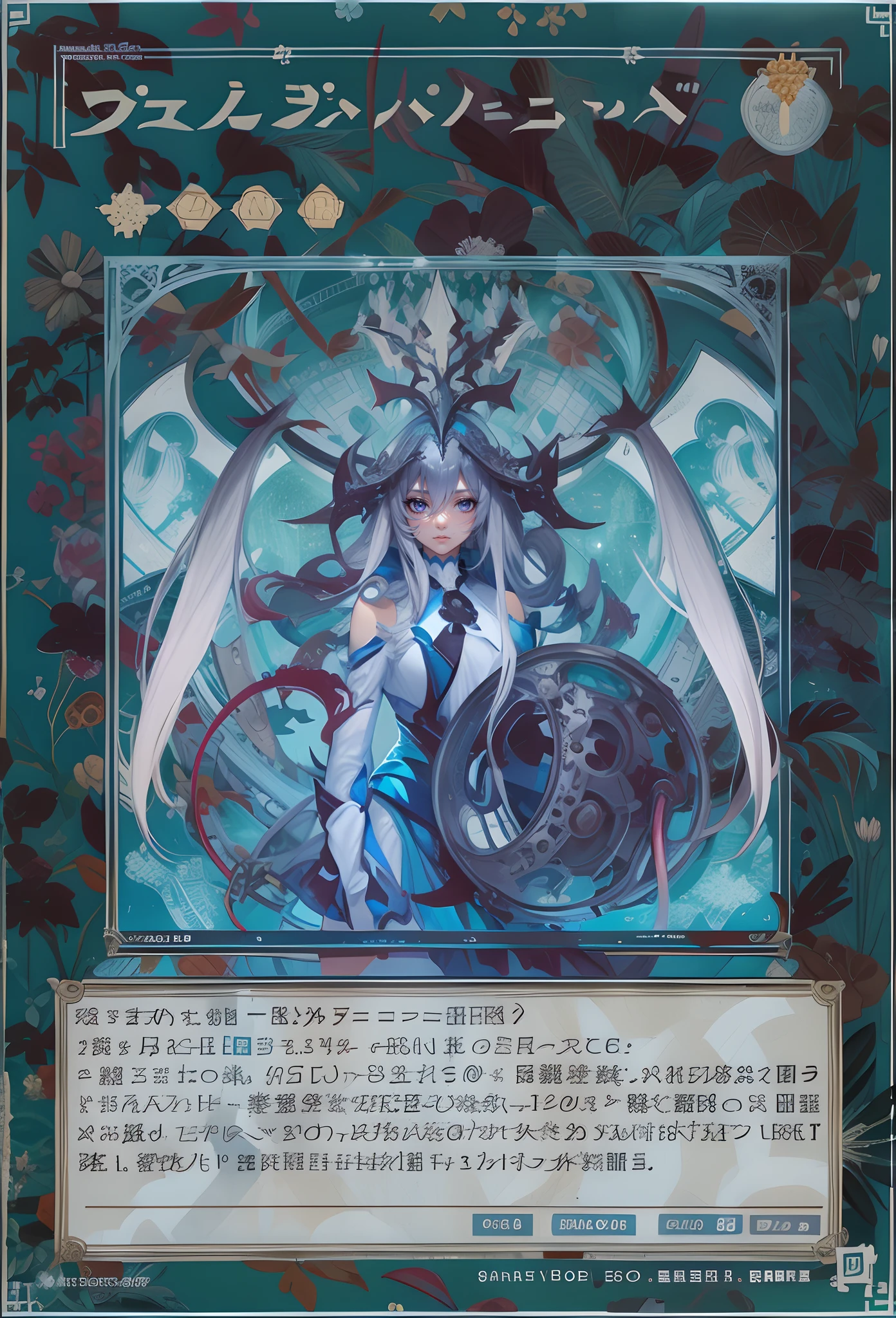 Press the original drawing，One Girl With Silver Hair，Normal posture