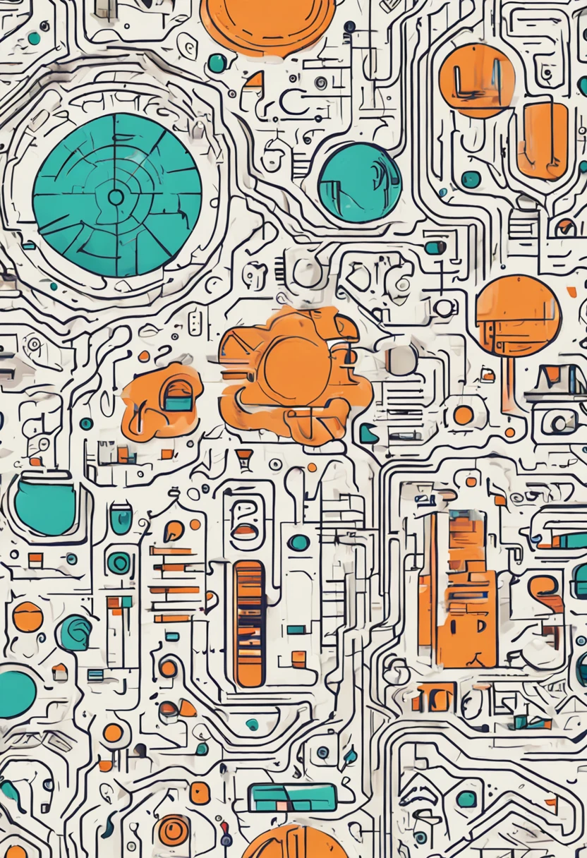 Create a logo that conveys the fusion between the digital world and creativity, representando a natureza inovadora da nossa empresa de desenvolvimento de software. Use elementos que simbolizem código, circuits and design to showcase our unique approach.