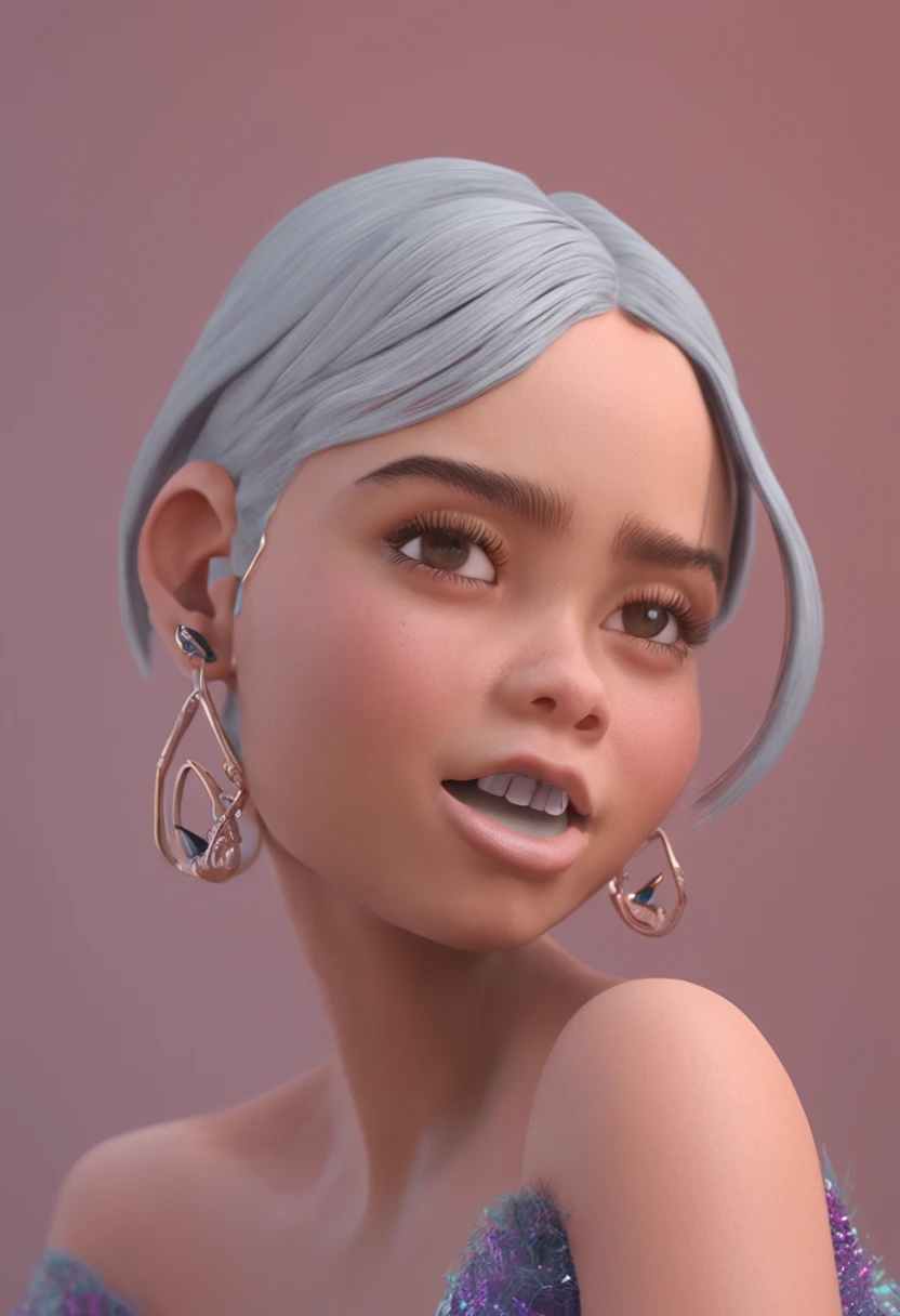hair bobbles, solid circle eyes, light smile, ear blush, fang, black hair, Surrealism, drop shadow, anaglyph, stereogram, tachi-e, pov, atmospheric perspective, dutch angle, Eye-Level Shot, 8k, super detail, ccurate, best quality, textured skin, high details, 8k